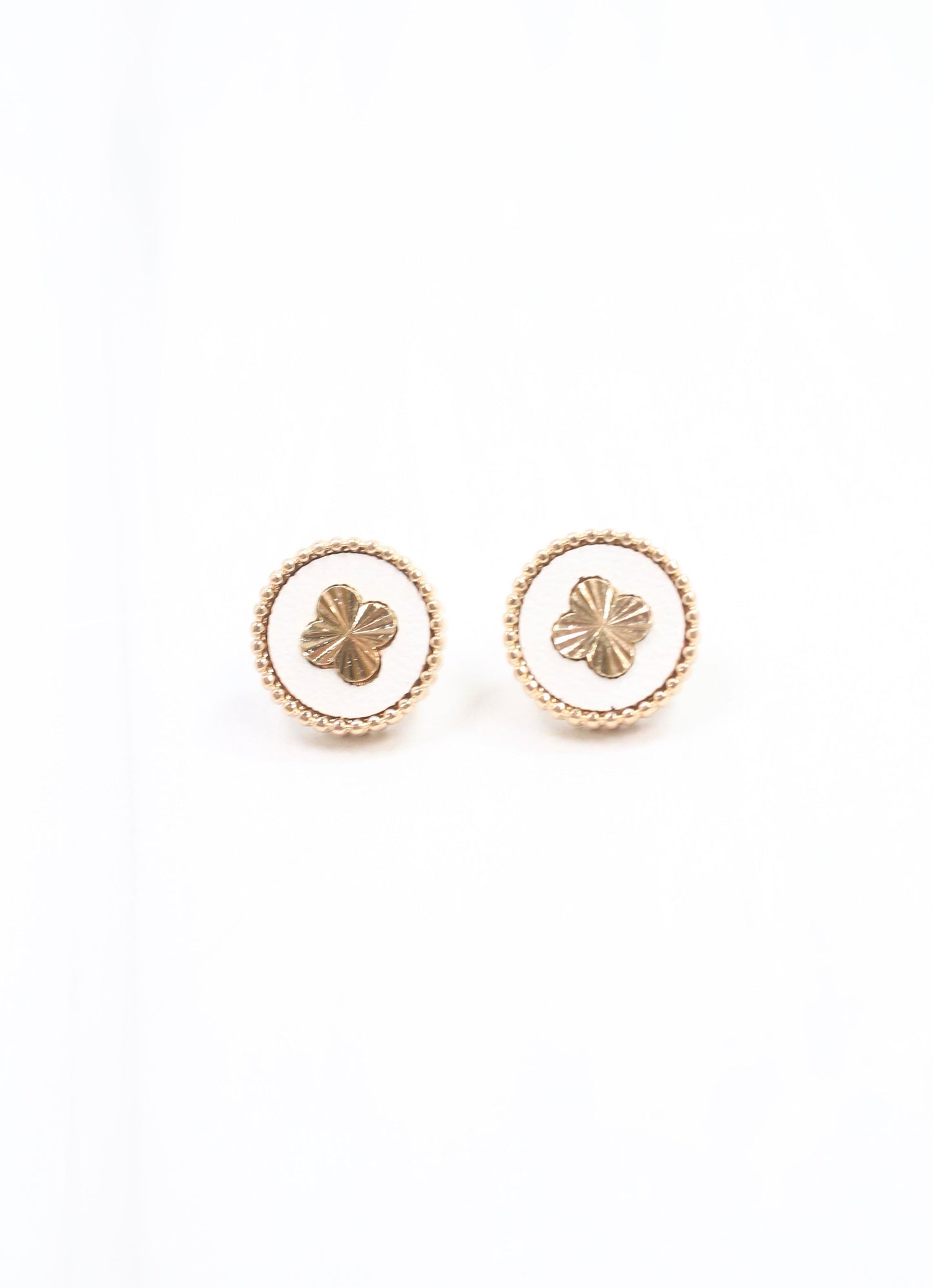 Turin Clover Stud Earring Gold