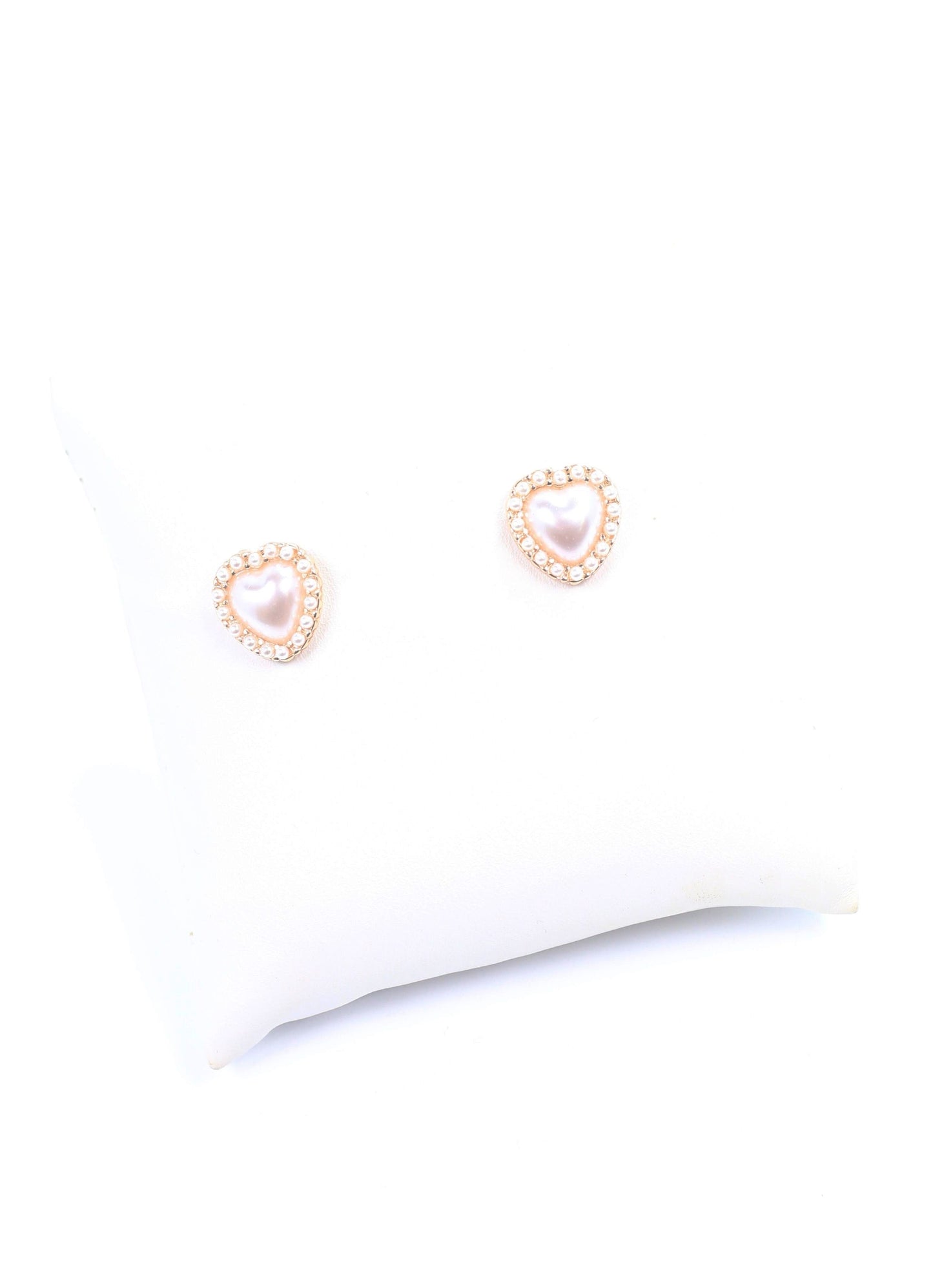 Marianne Pearl Heart Earring CREAM