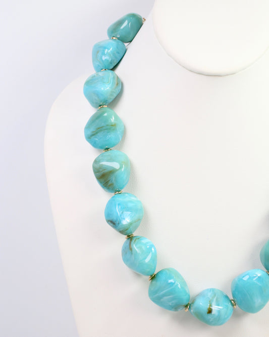 Shelbyville Large Stone Necklace Turquoise