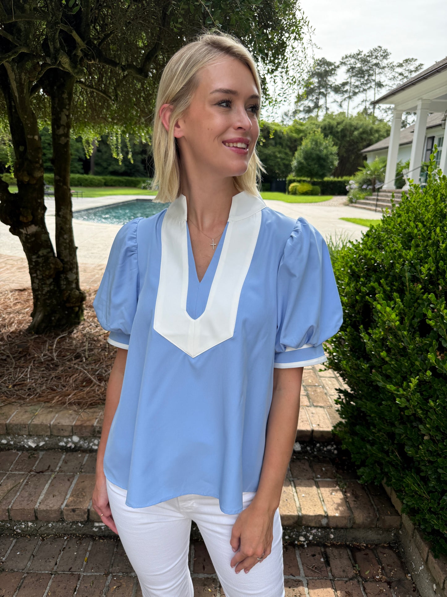 Blakely Top French Blue
