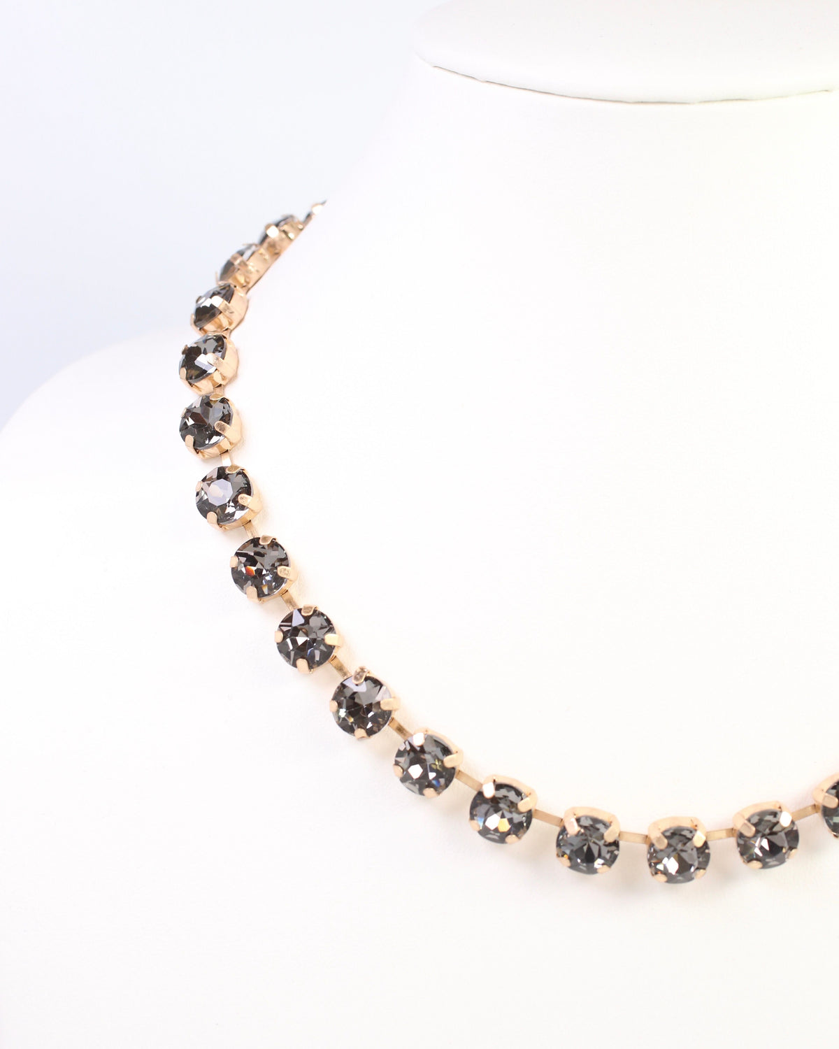 Andi Rhinestone Necklace Black Diamond