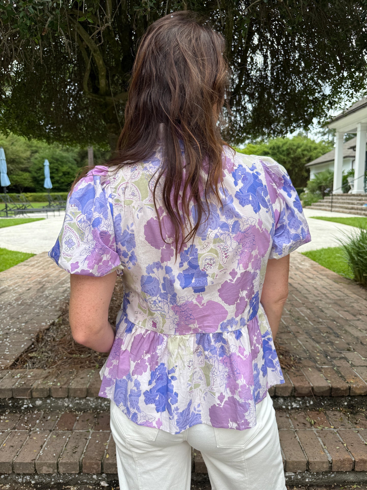Pretty In Purple Floral Printed Top