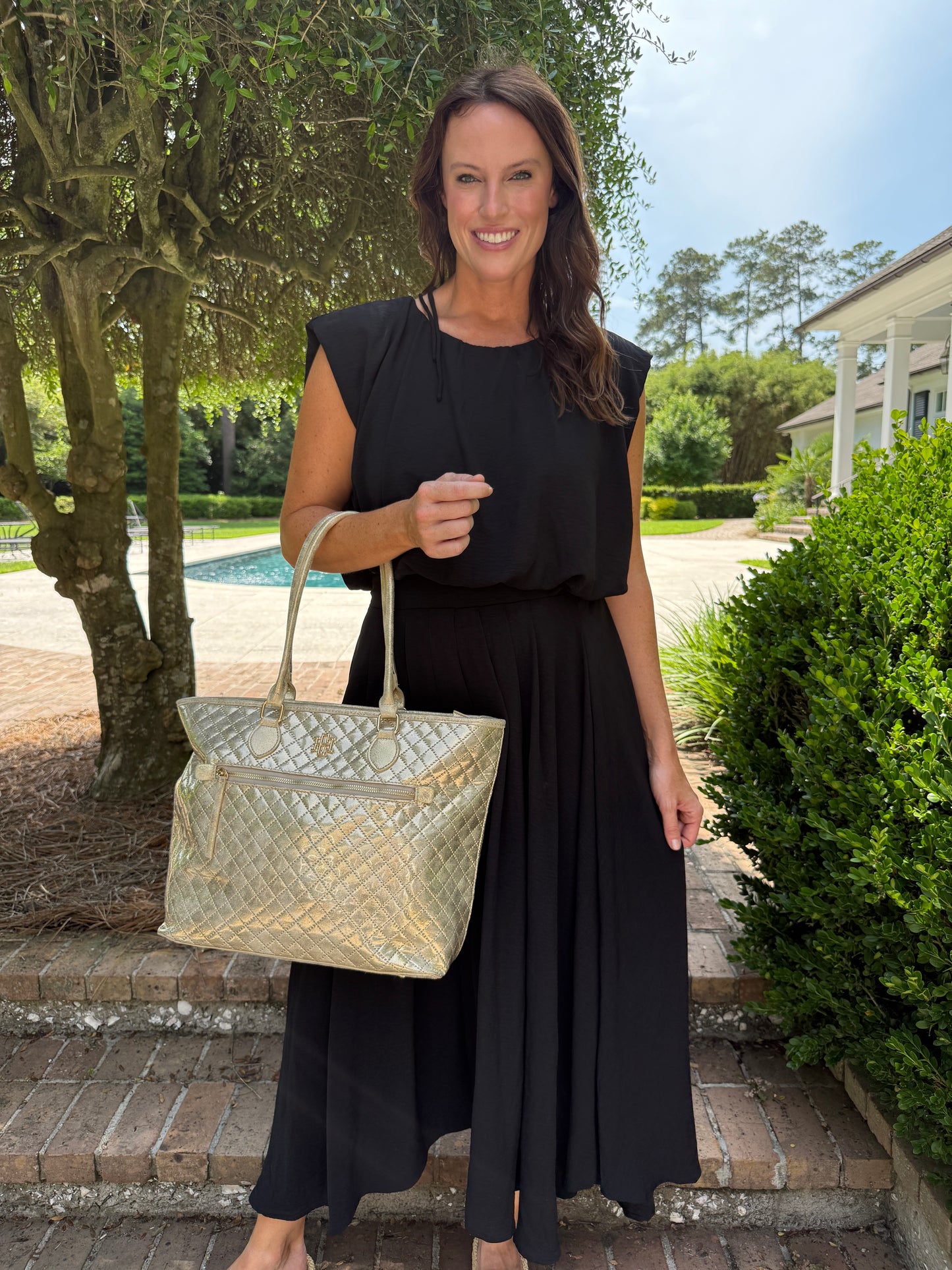 Elizabeth Black Skirt Set
