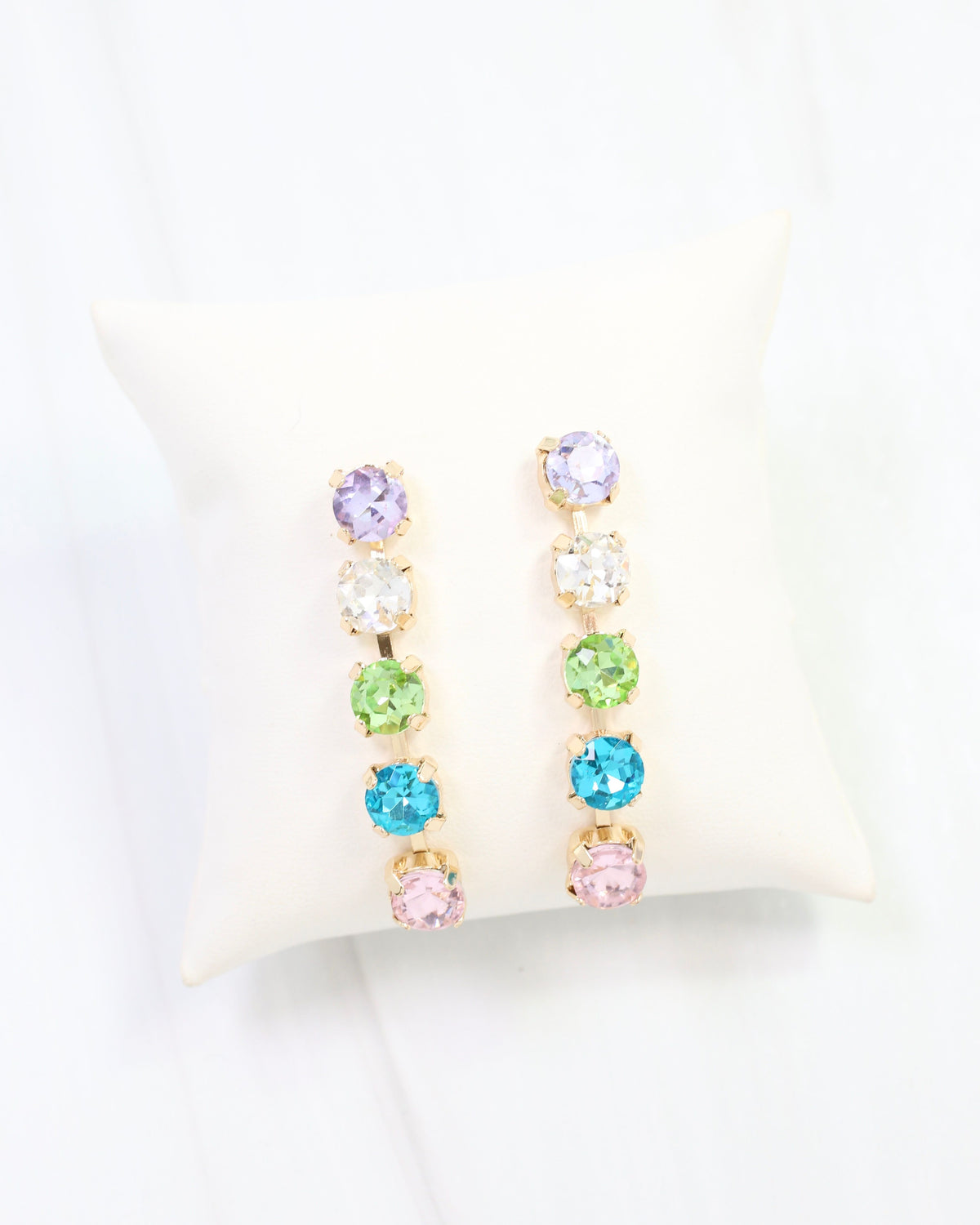 Kent Crystal Drop Earring Lavender Multi