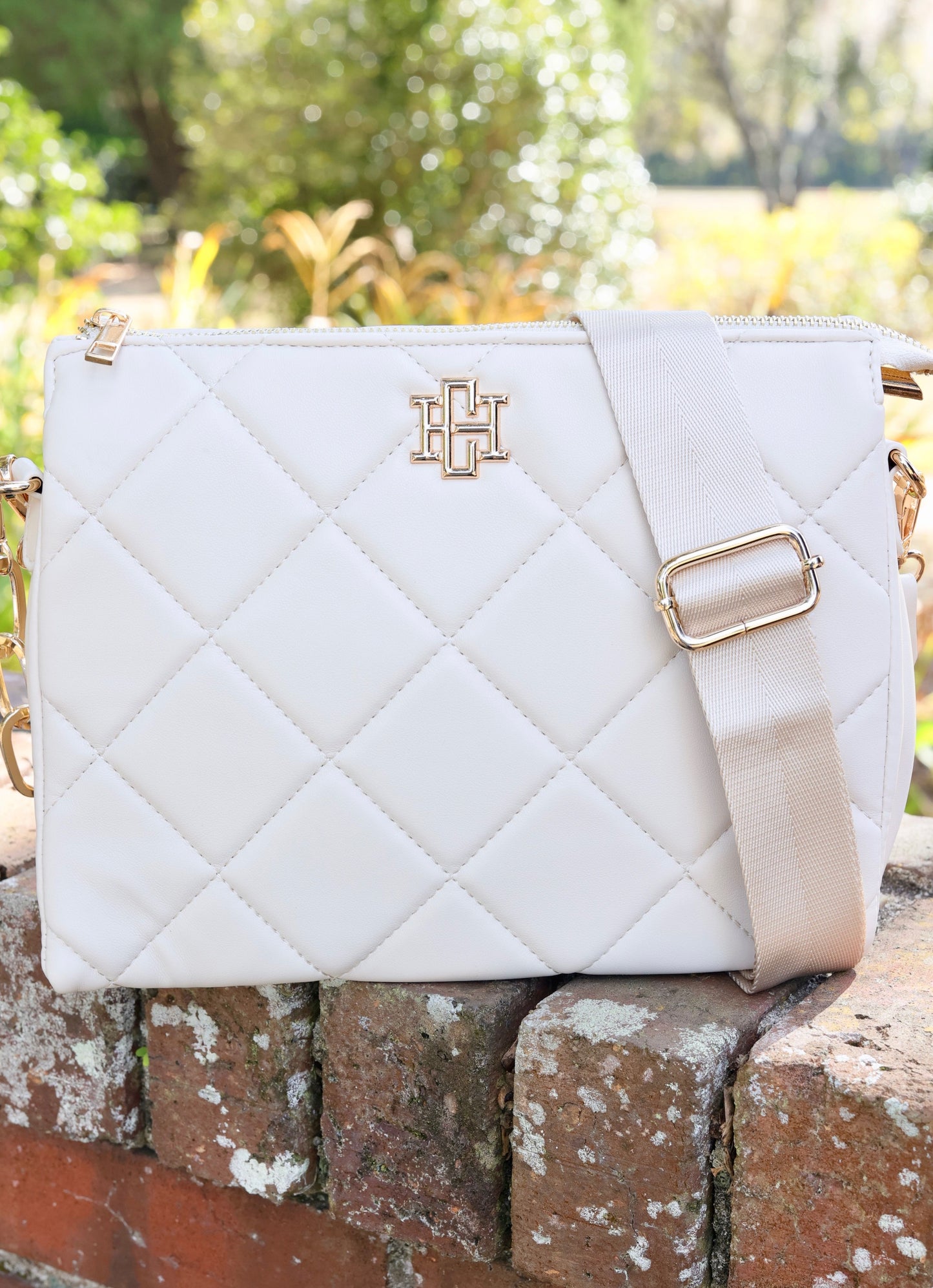 Ariana Crossbody Cream Quilted LD