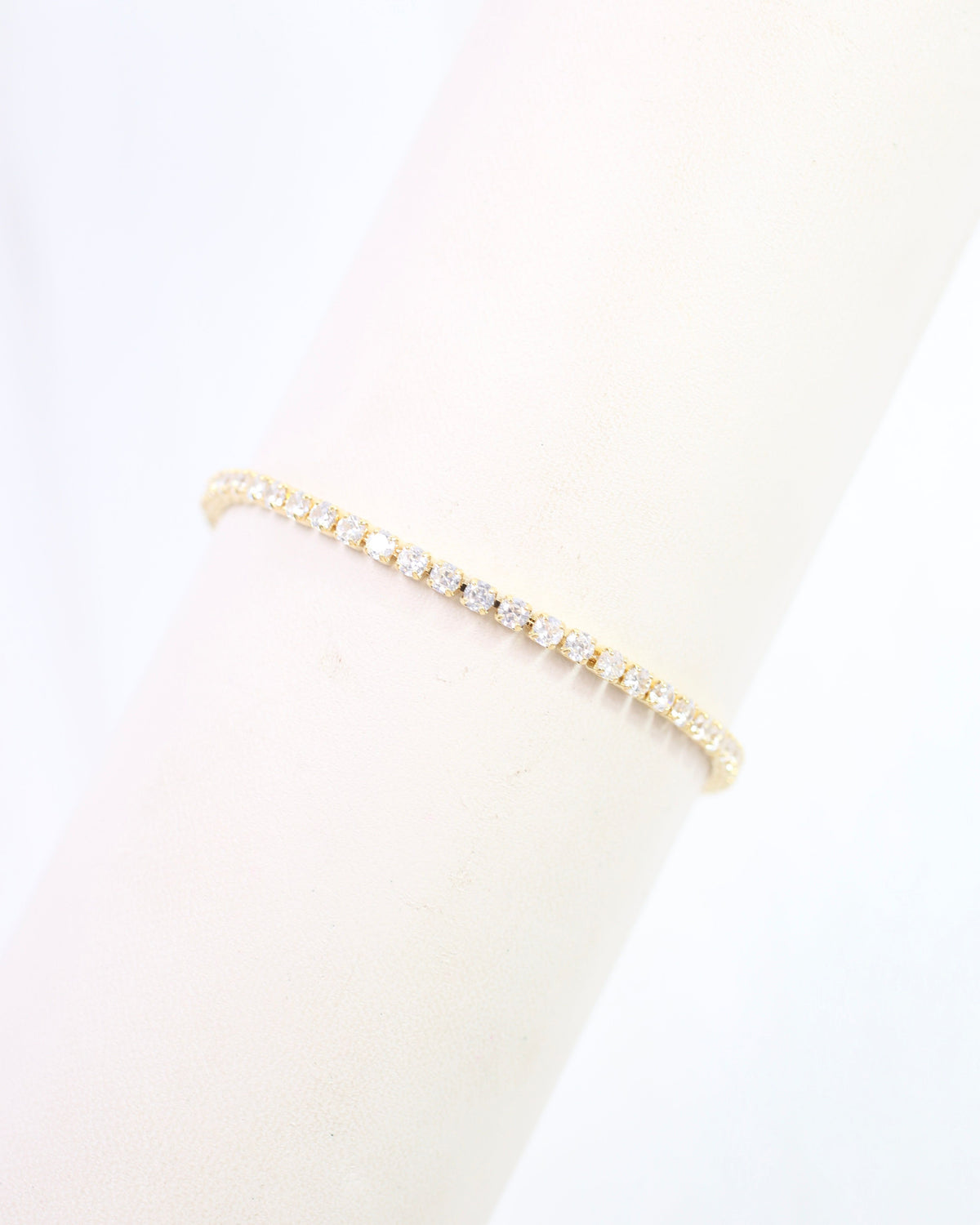 Luna Small CZ Tennis Bracelet WR GOLD
