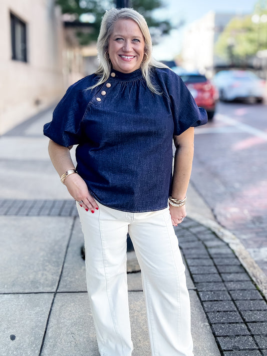 Darla Denim Top