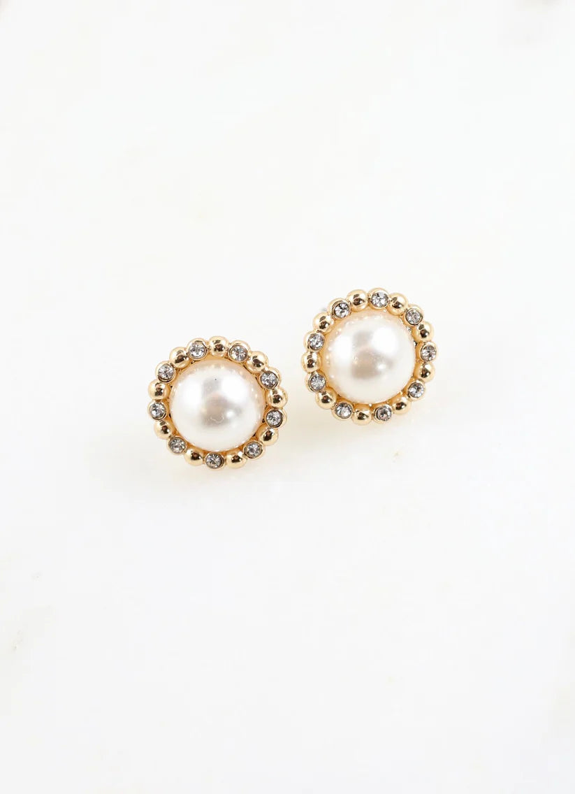 Hopkins Pearl Stud Earring GOLD