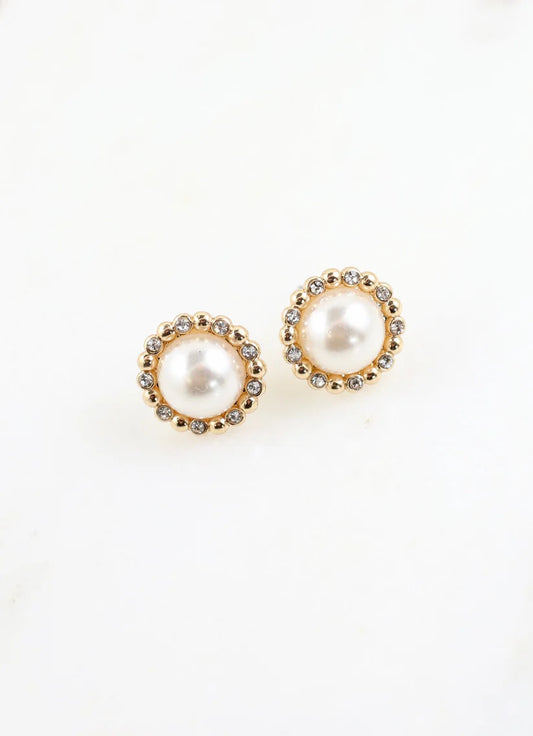 Hopkins Pearl Stud Earring GOLD