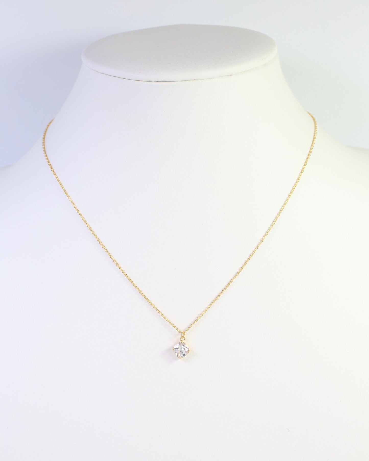 Lakewood CZ Pendant Necklace WR Gold