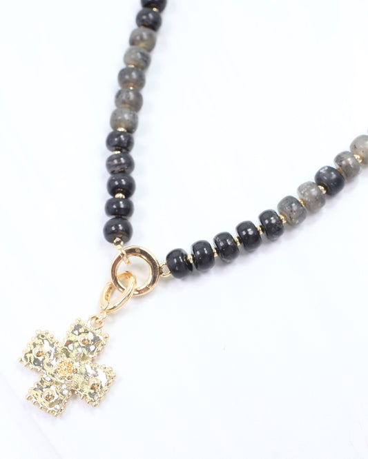 Carol Mini Cross Charm Gold