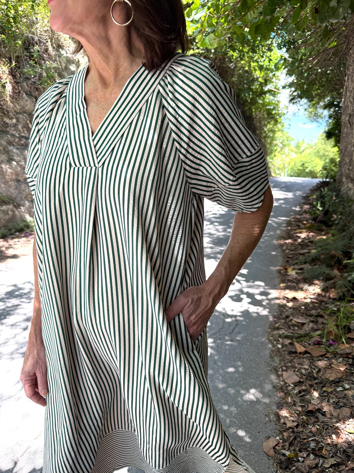 Reeves Striped Midi Dress