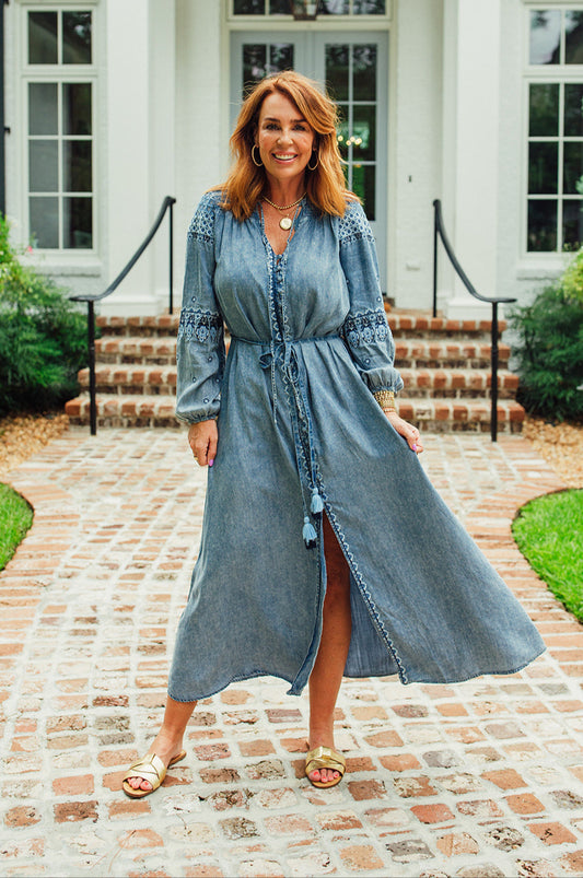 Mylee Embroidered Maxi Dress
