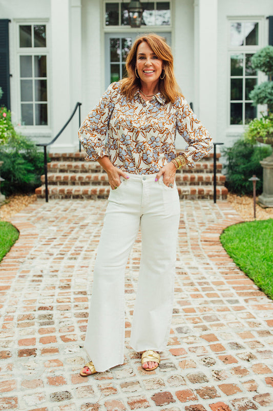 Emmalynn Floral Smocked Blouse