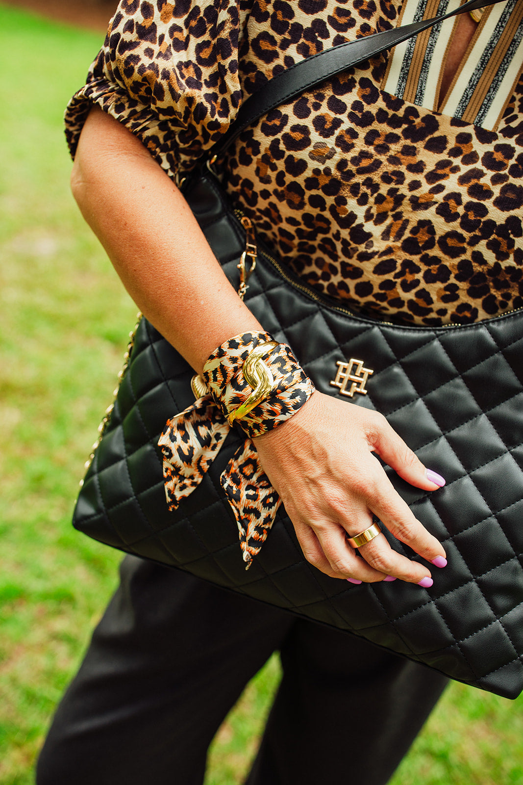 Lennon Leopard Top-Camel
