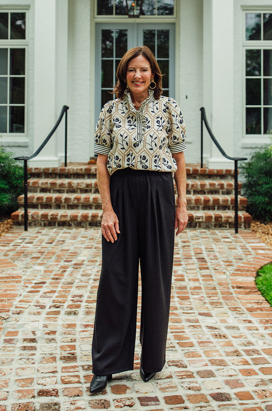 Dawson Cream Floral Embroidered Top