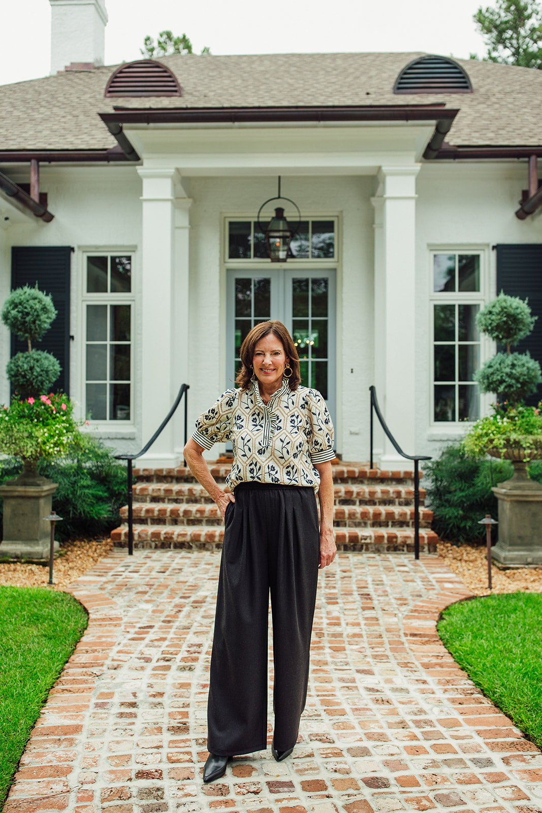 Dawson Cream Floral Embroidered Top