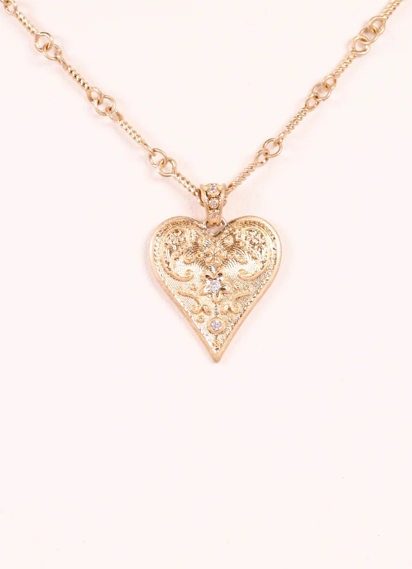 Kelly Heart Necklace GOLD