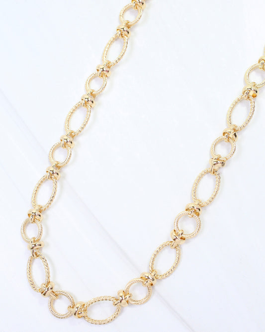 Autumn Link Necklace Gold