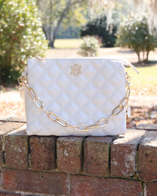 Ariana Crossbody Cream Quilted DQ