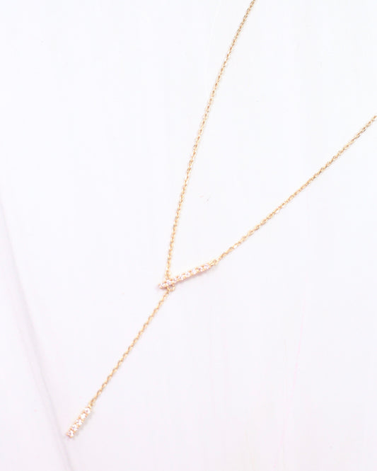 Pixie Y Necklace Gold