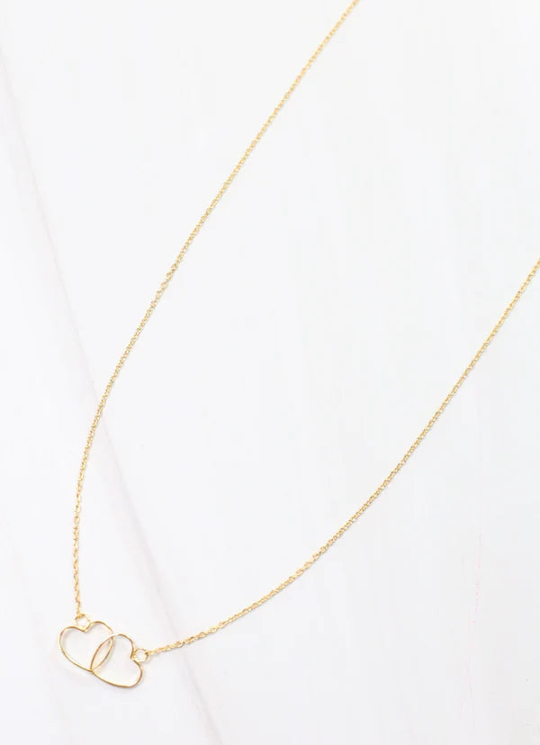 Theresa Heart Necklace Gold