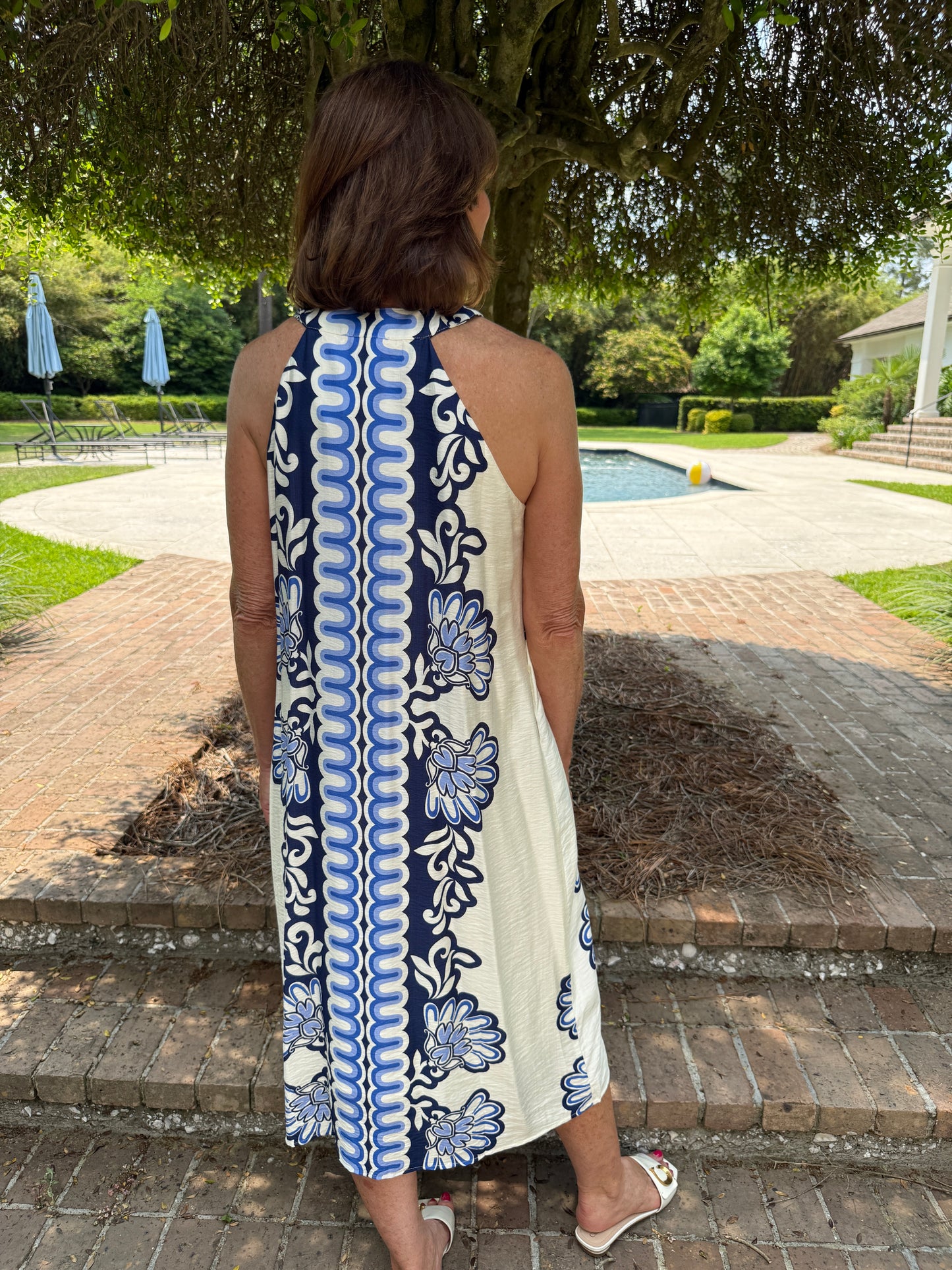 Marianna Printed Midi Dress