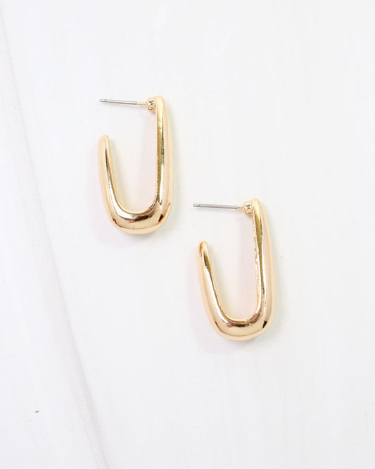 Winston Sleek Oval Hoop Earring Gold