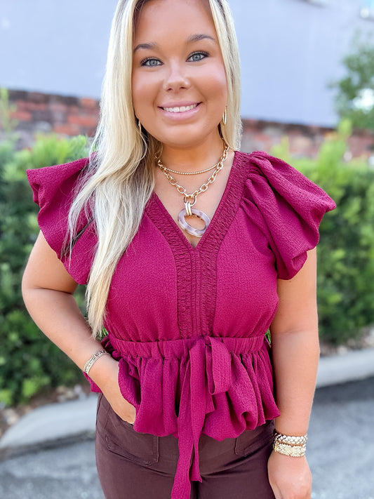Sammi Puffed Sleeve Top