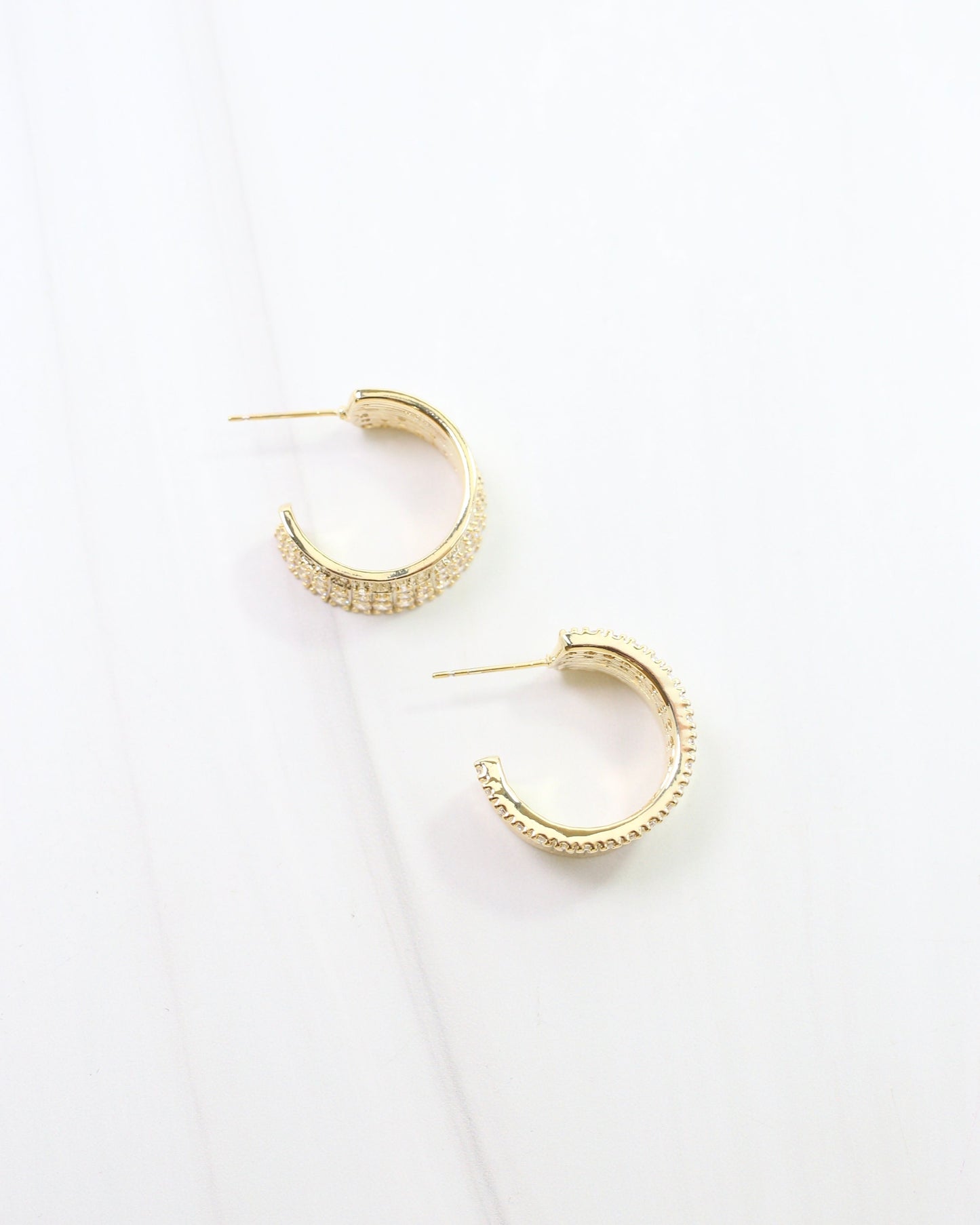 Hancock CZ Hoop Gold
