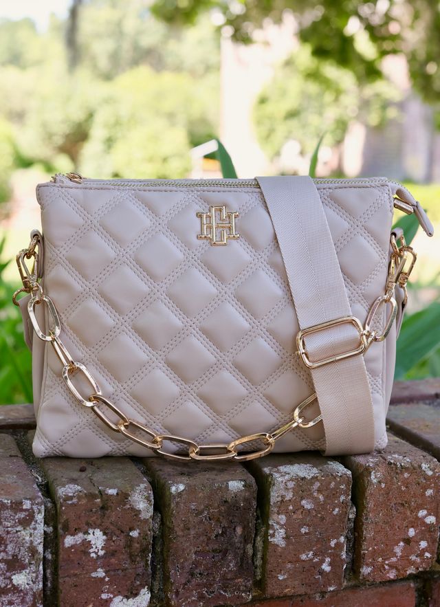 Ariana Crossbody Nude Quilted DQ