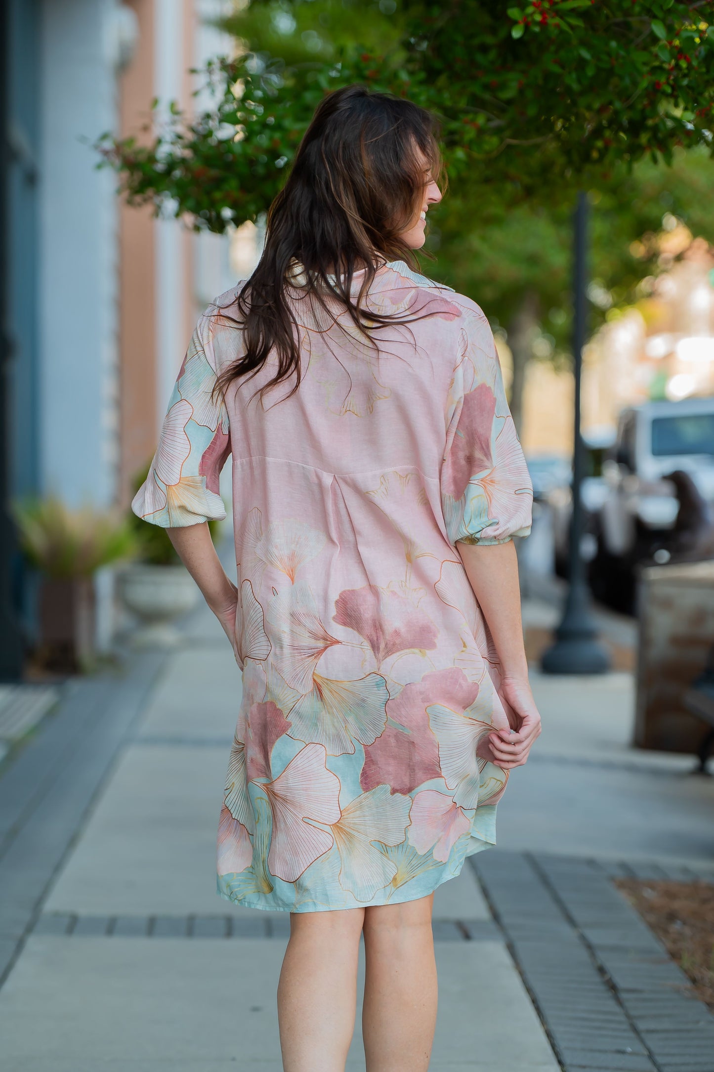 Cienega Floral Print T-Shirt Dress