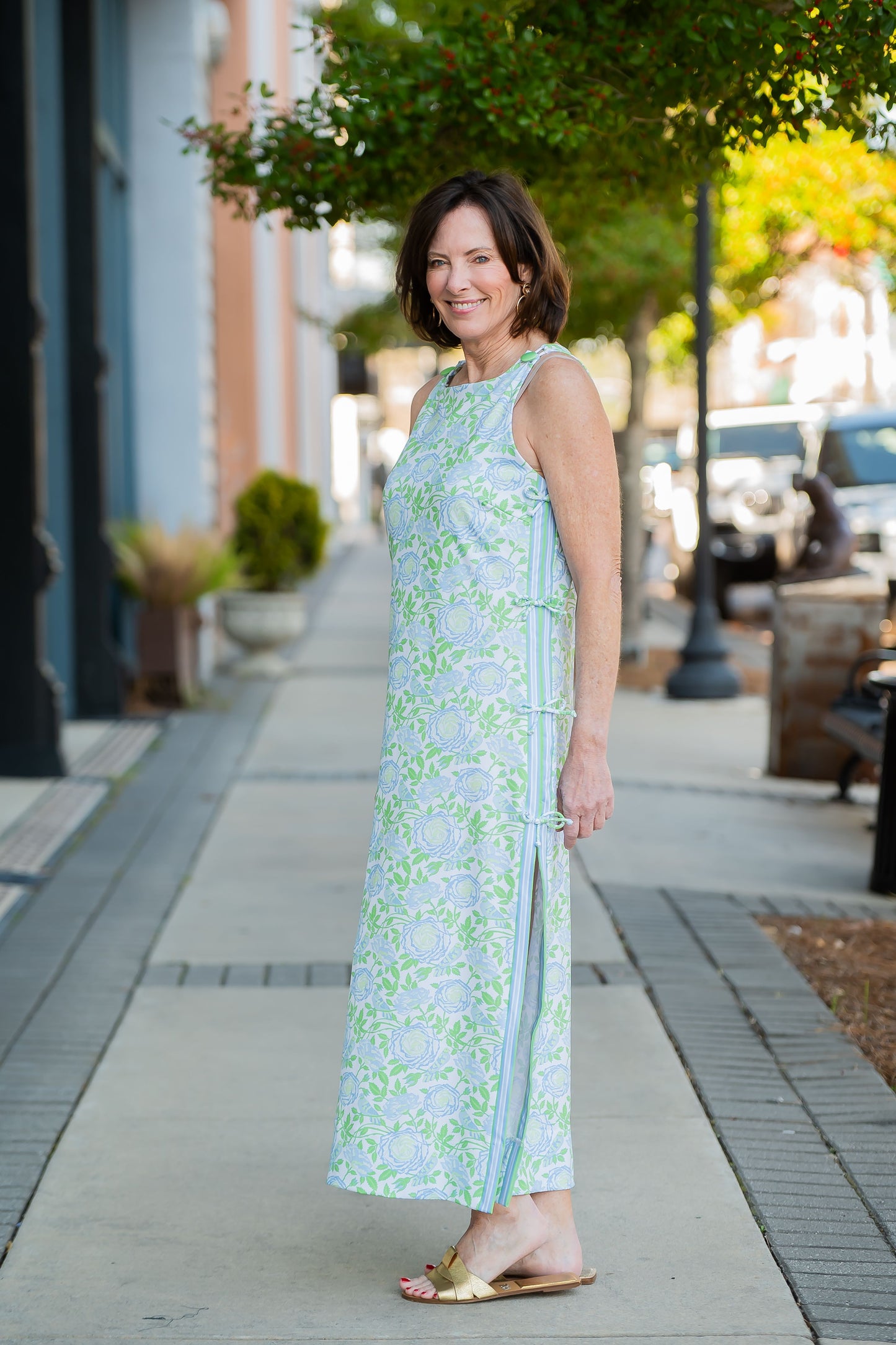 Blakley Floral Sleeveless Maxi Dress
