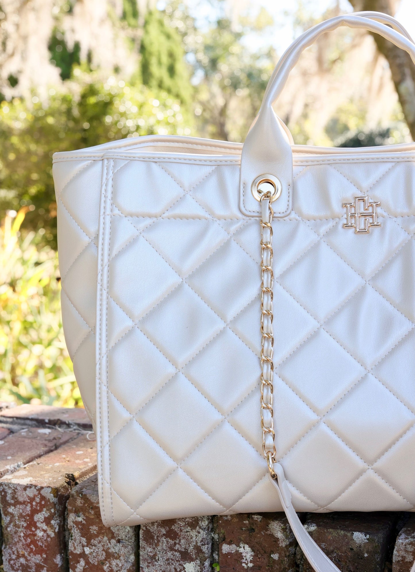 Melissa Tote Bag Pearl Quilted LD