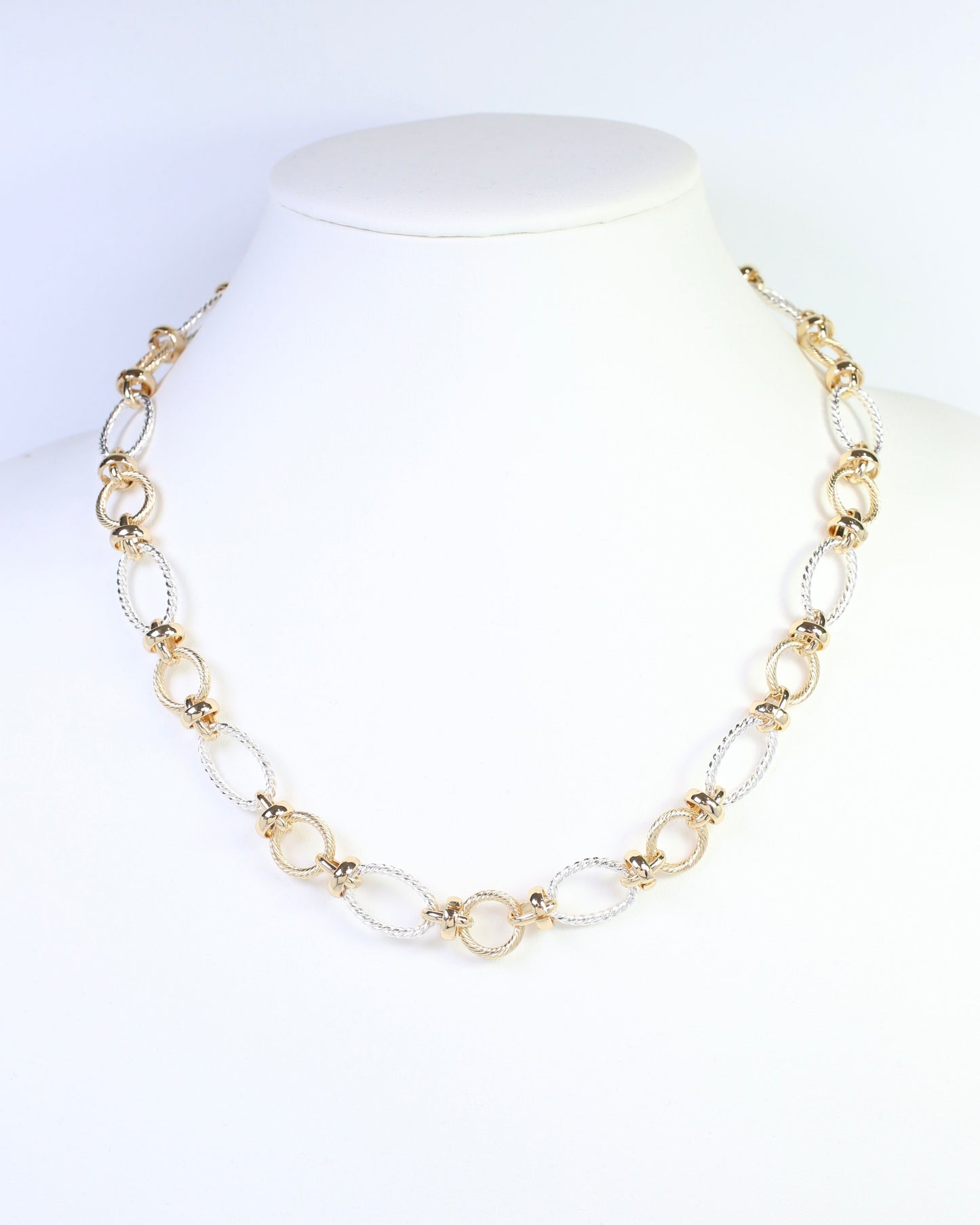 Aventura Link Necklace Gold Silver
