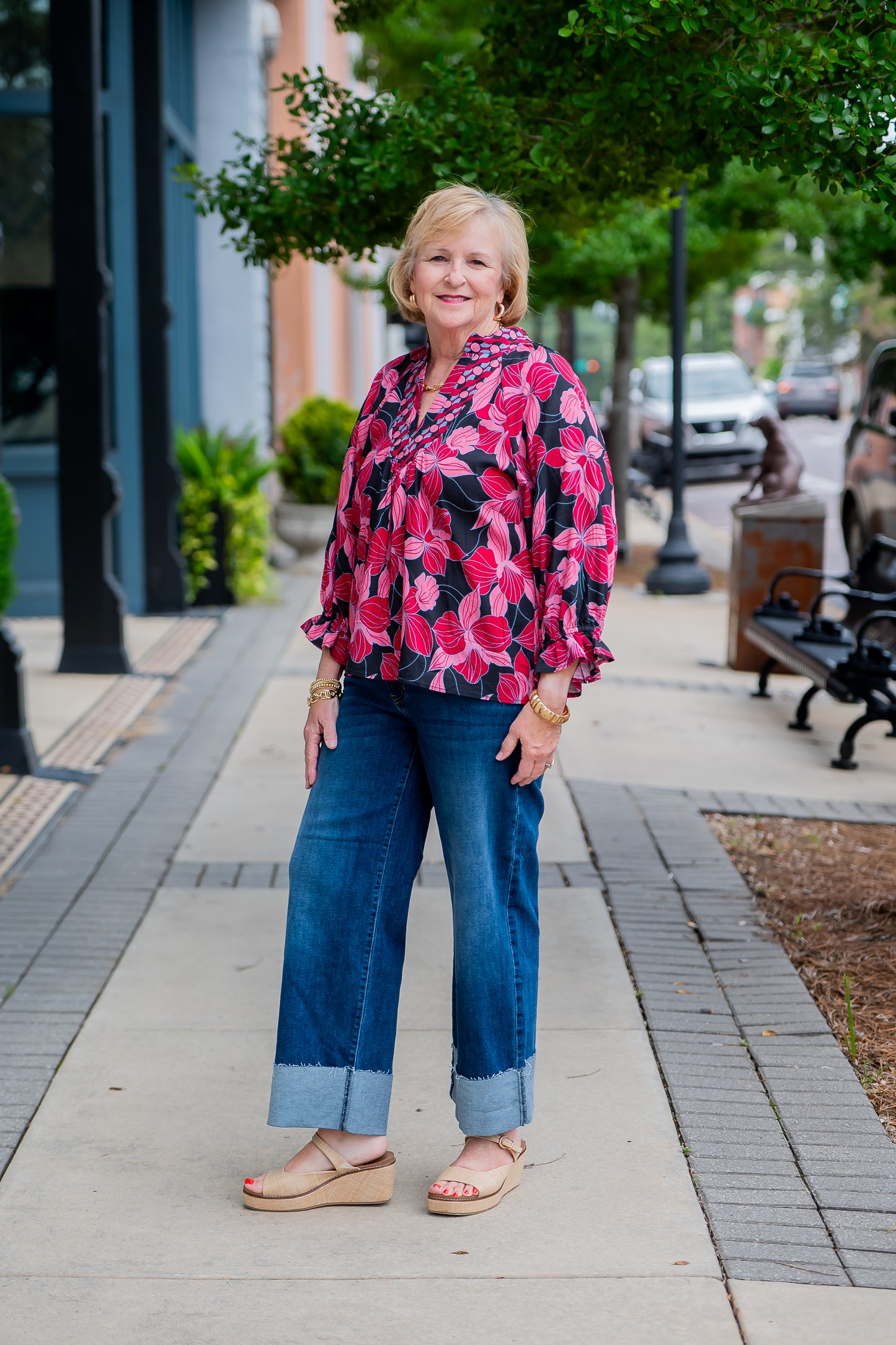 Abigail Floral Print Top