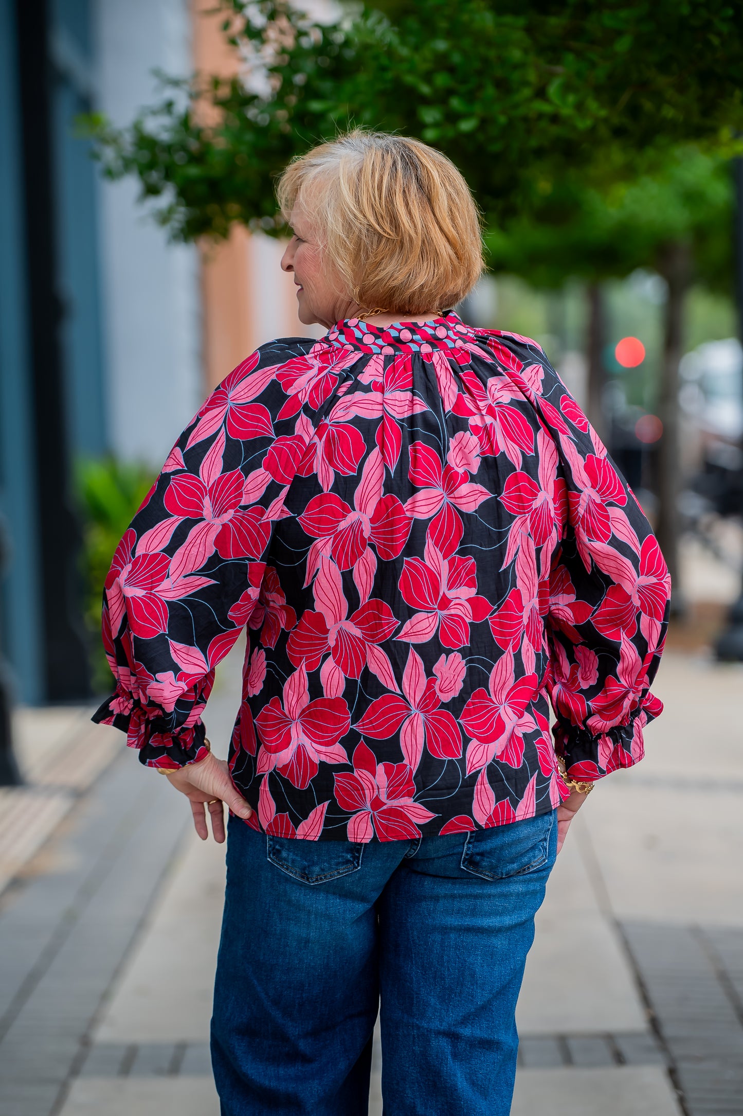 Abigail Floral Print Top