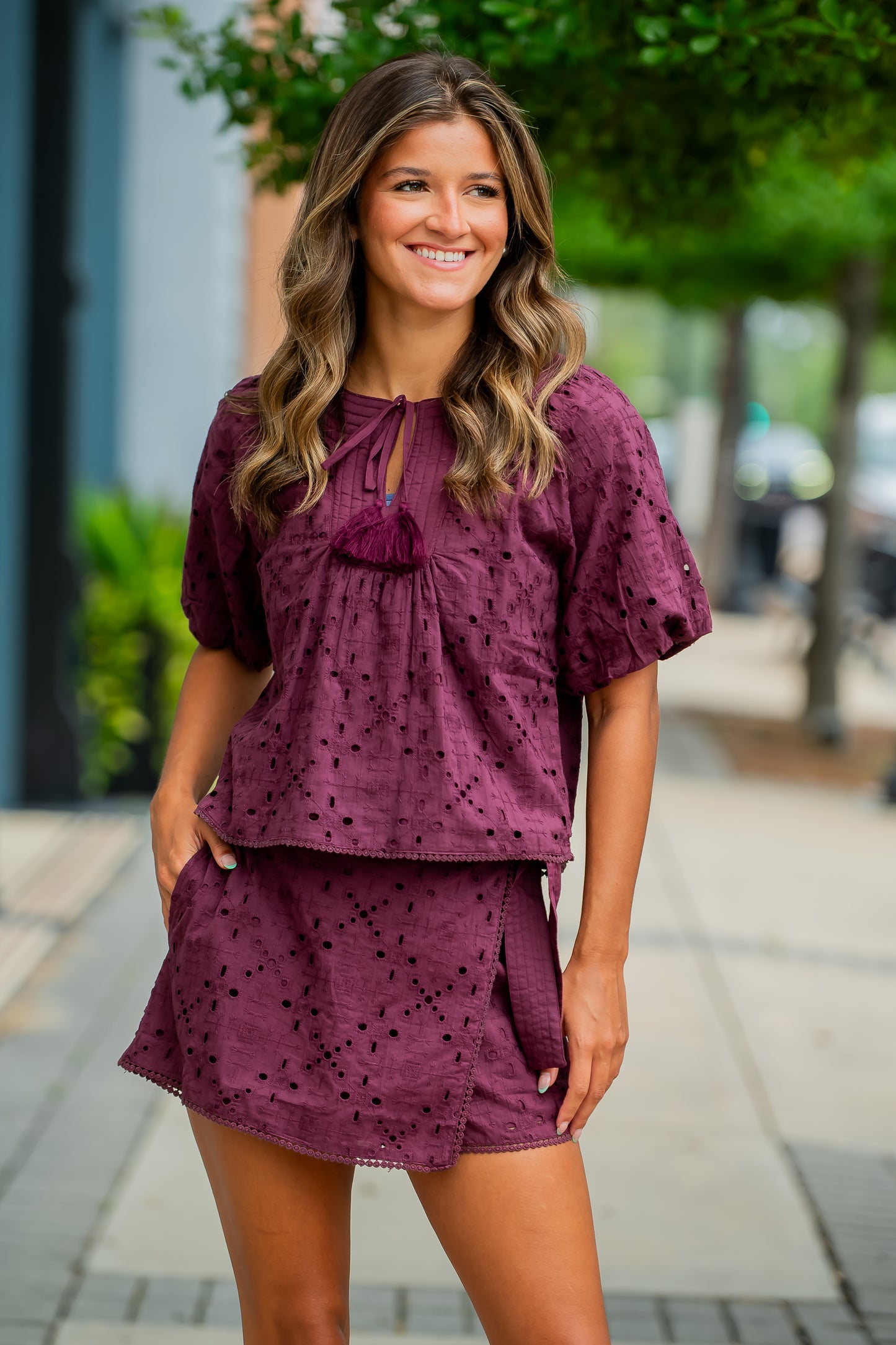 Arwen Eyelet Skort