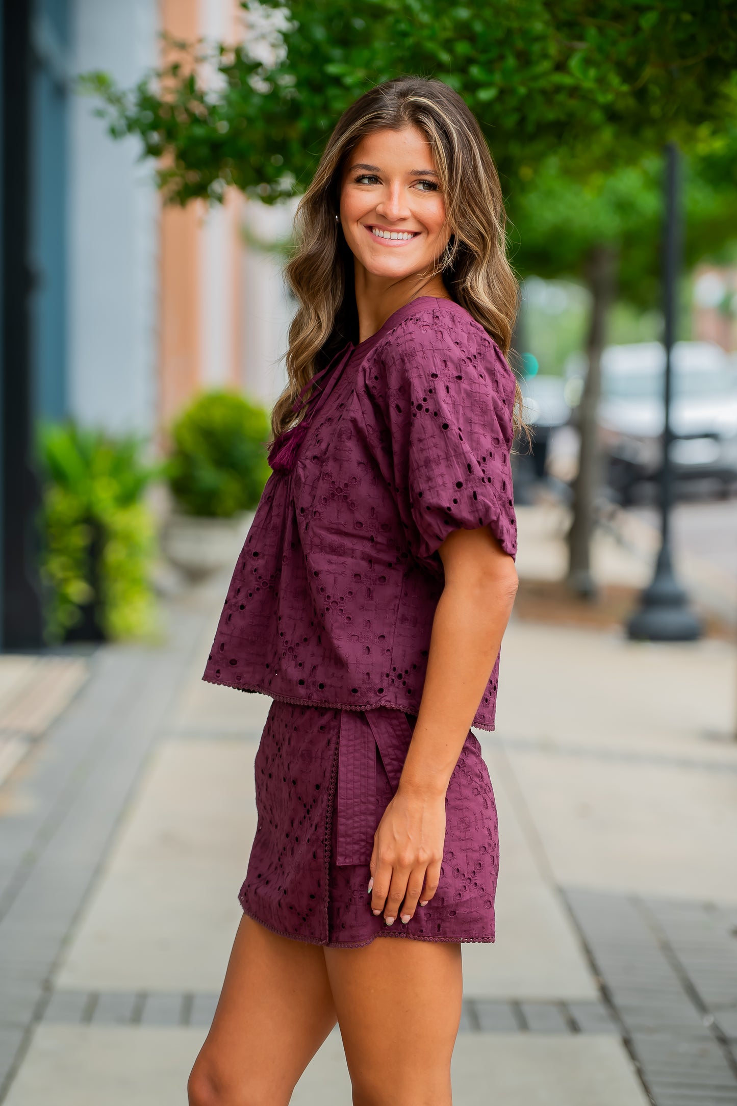 Arwen Eyelet Top