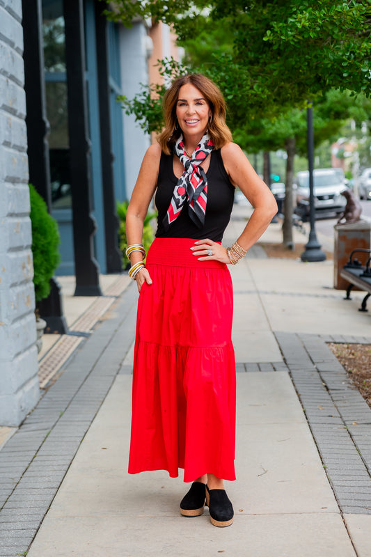 Quinn Red Skirt