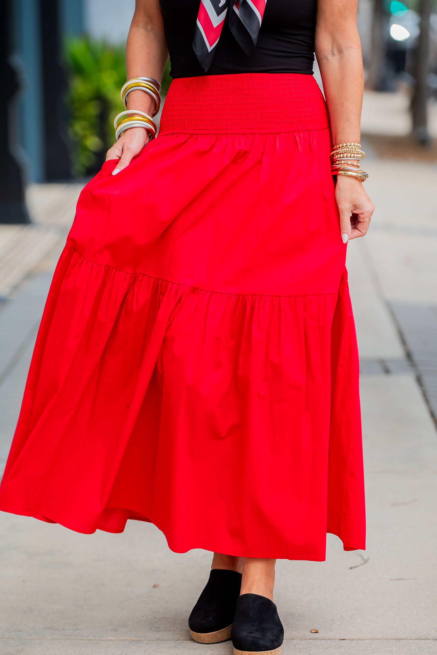 Quinn Red Skirt