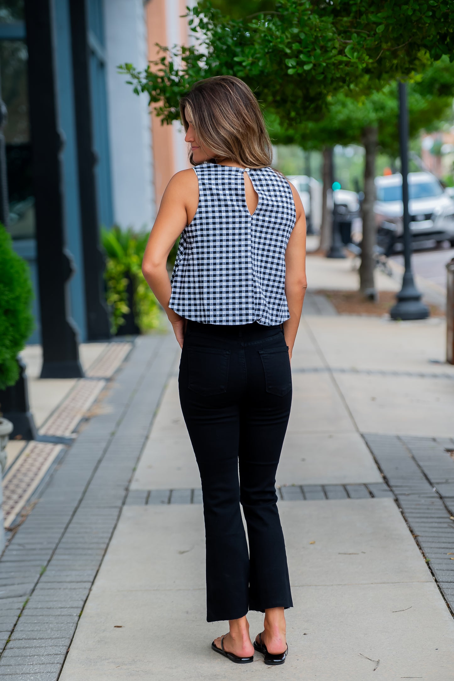 Vic HR Crop Flare-Black