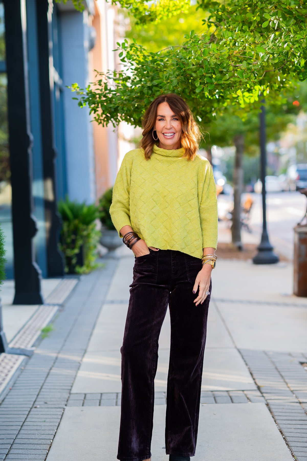 Rowena Sweater-Retro Lime
