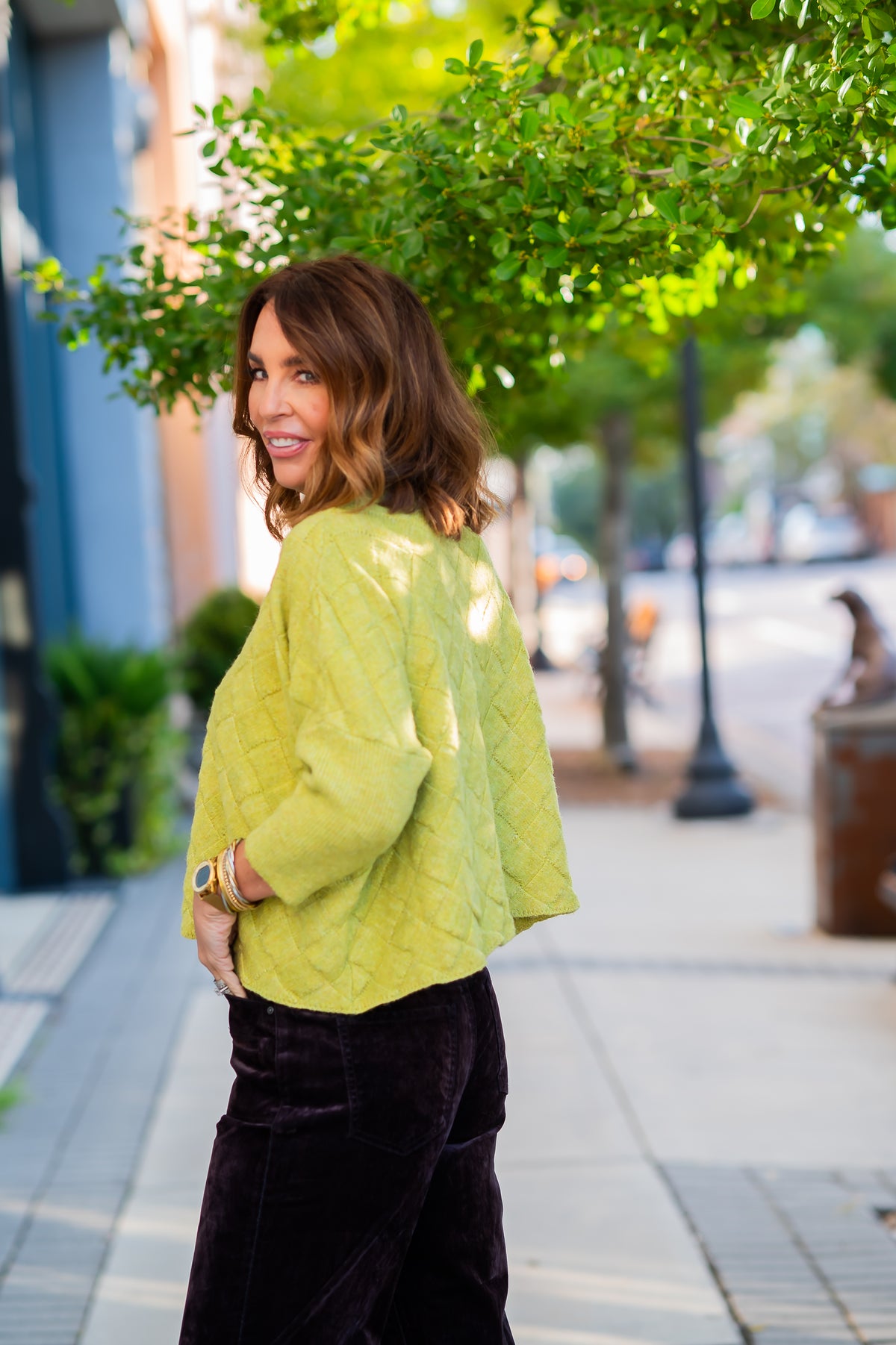 Rowena Sweater-Retro Lime
