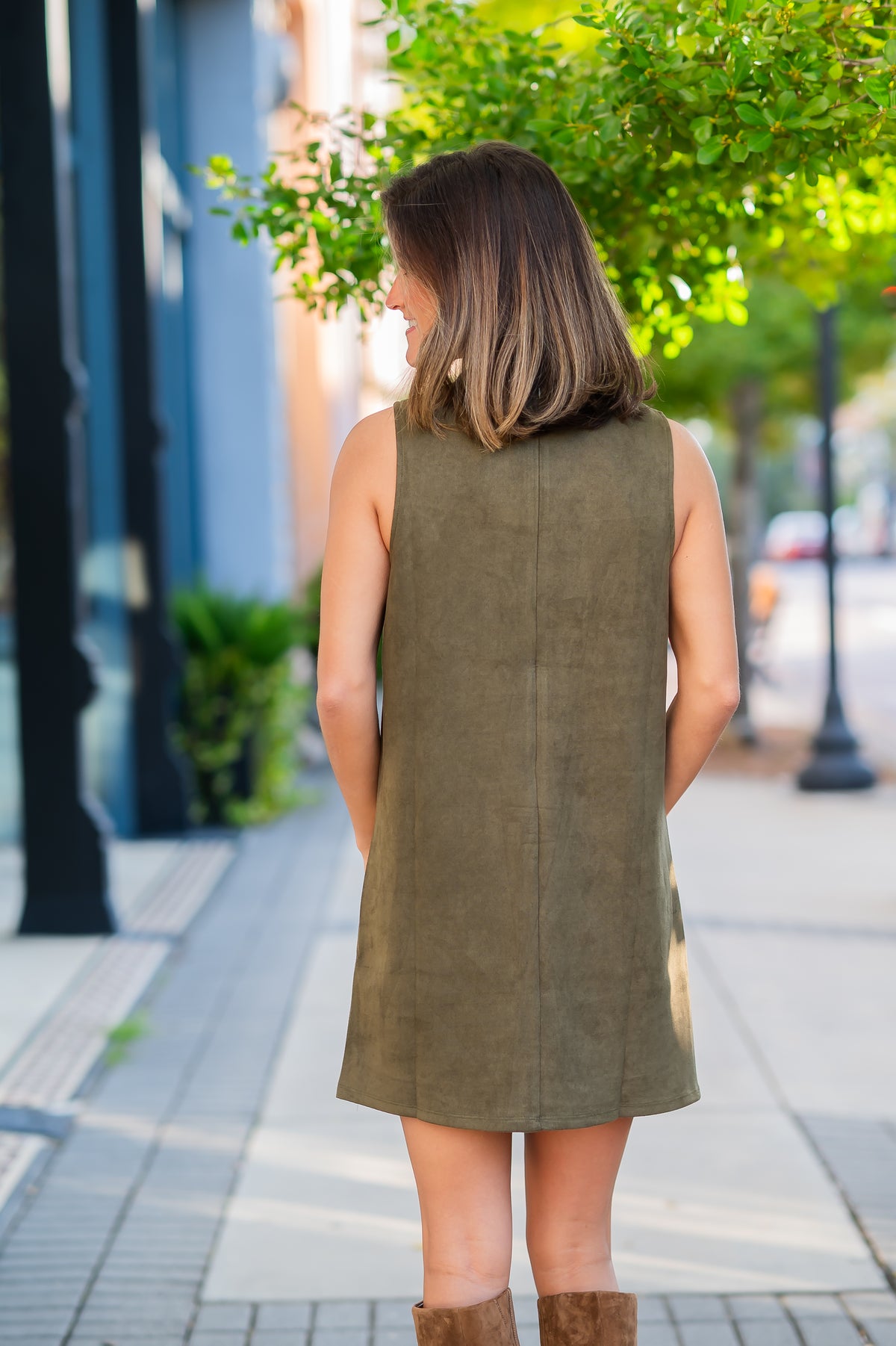 Rosalie Embroidered Dress - Green