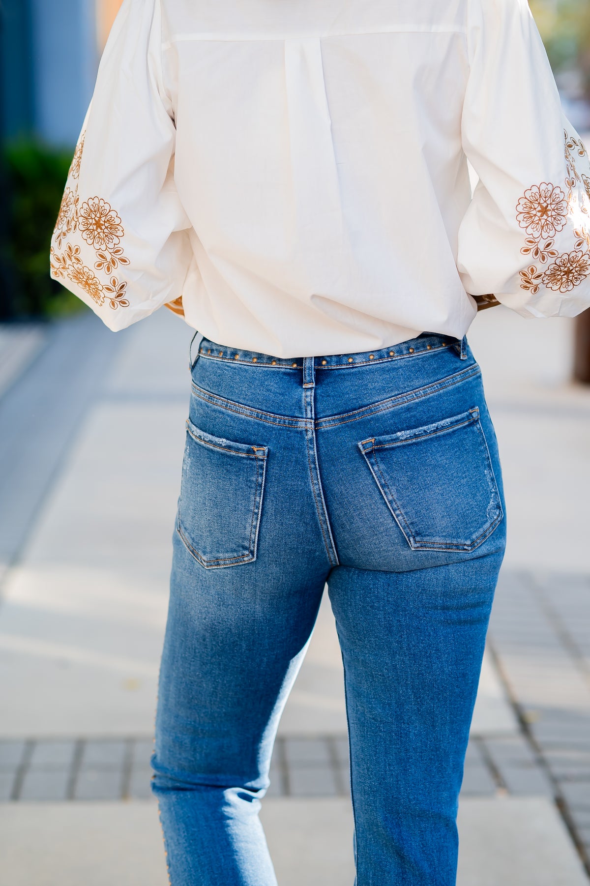 Brooke HR studded BC denim
