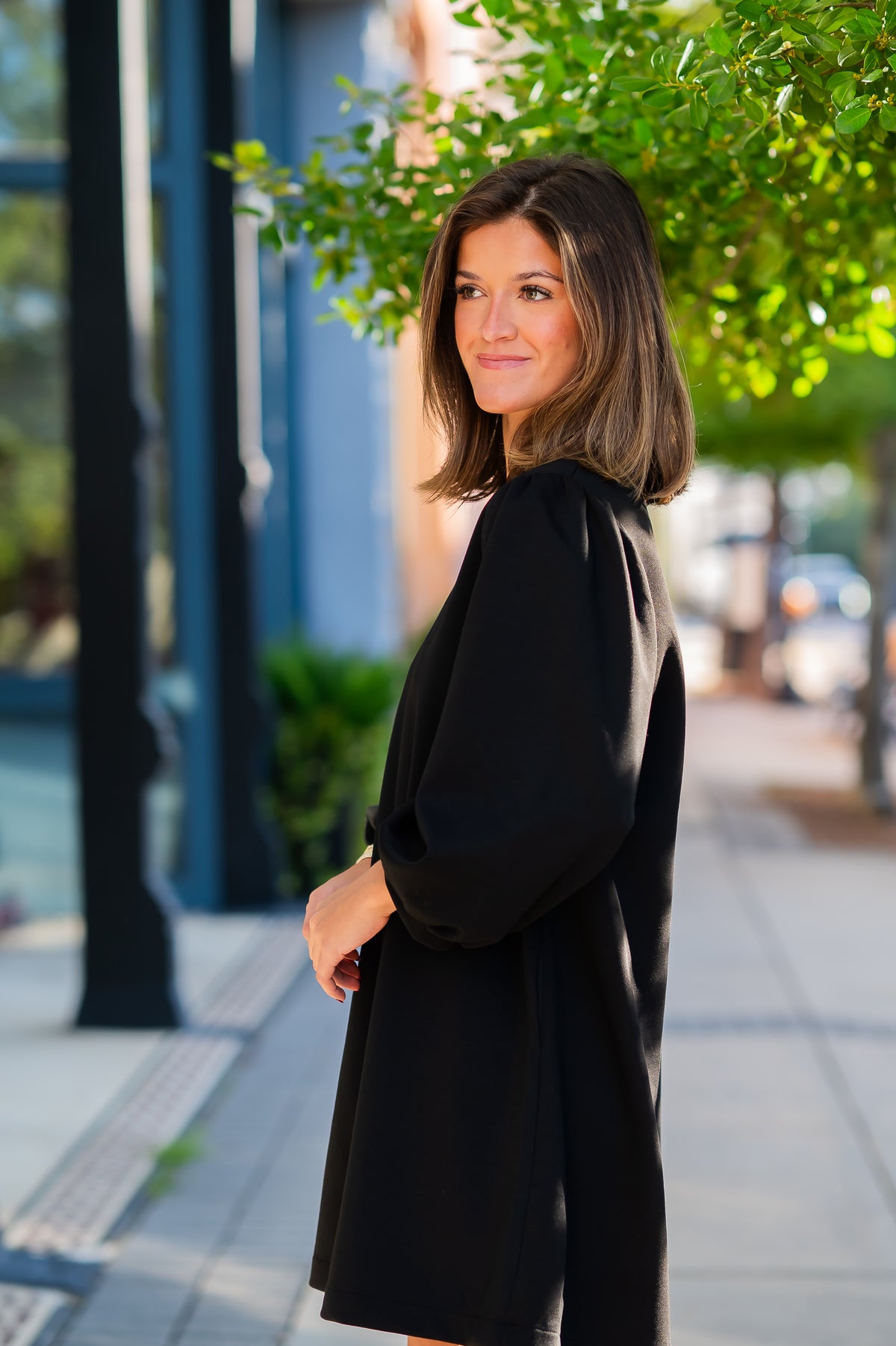 Naomi Bubble Sleeve Dress