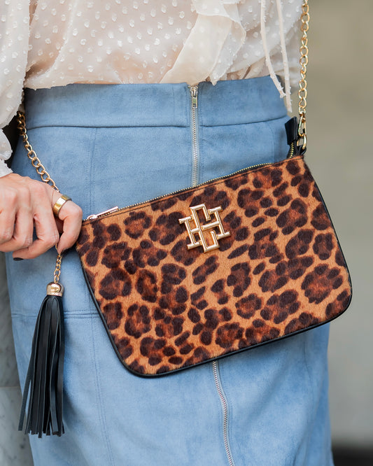 Madelyn Clutch Crossbody Spotted Saddle