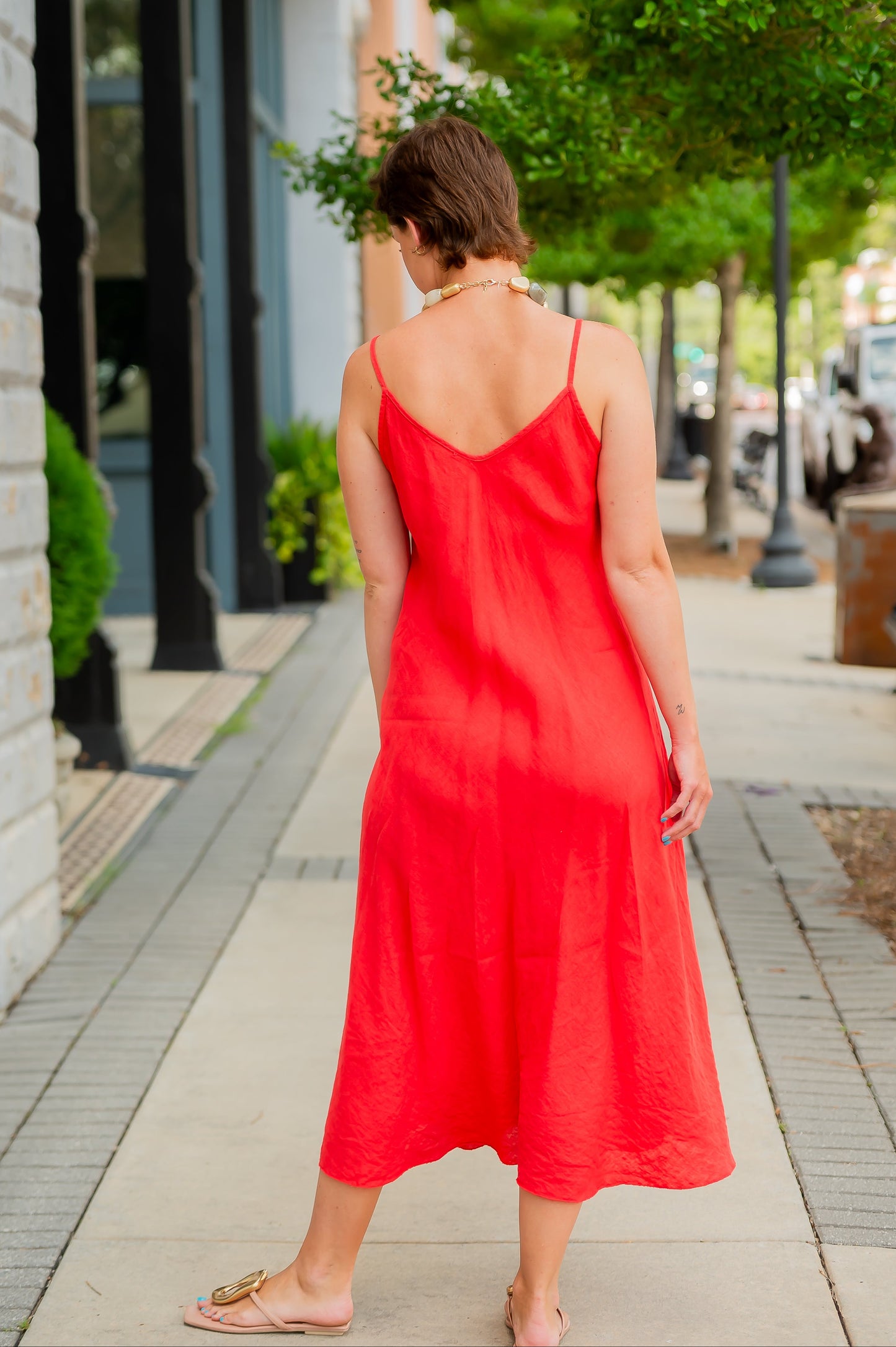 Twyla Cami Maxi-Red
