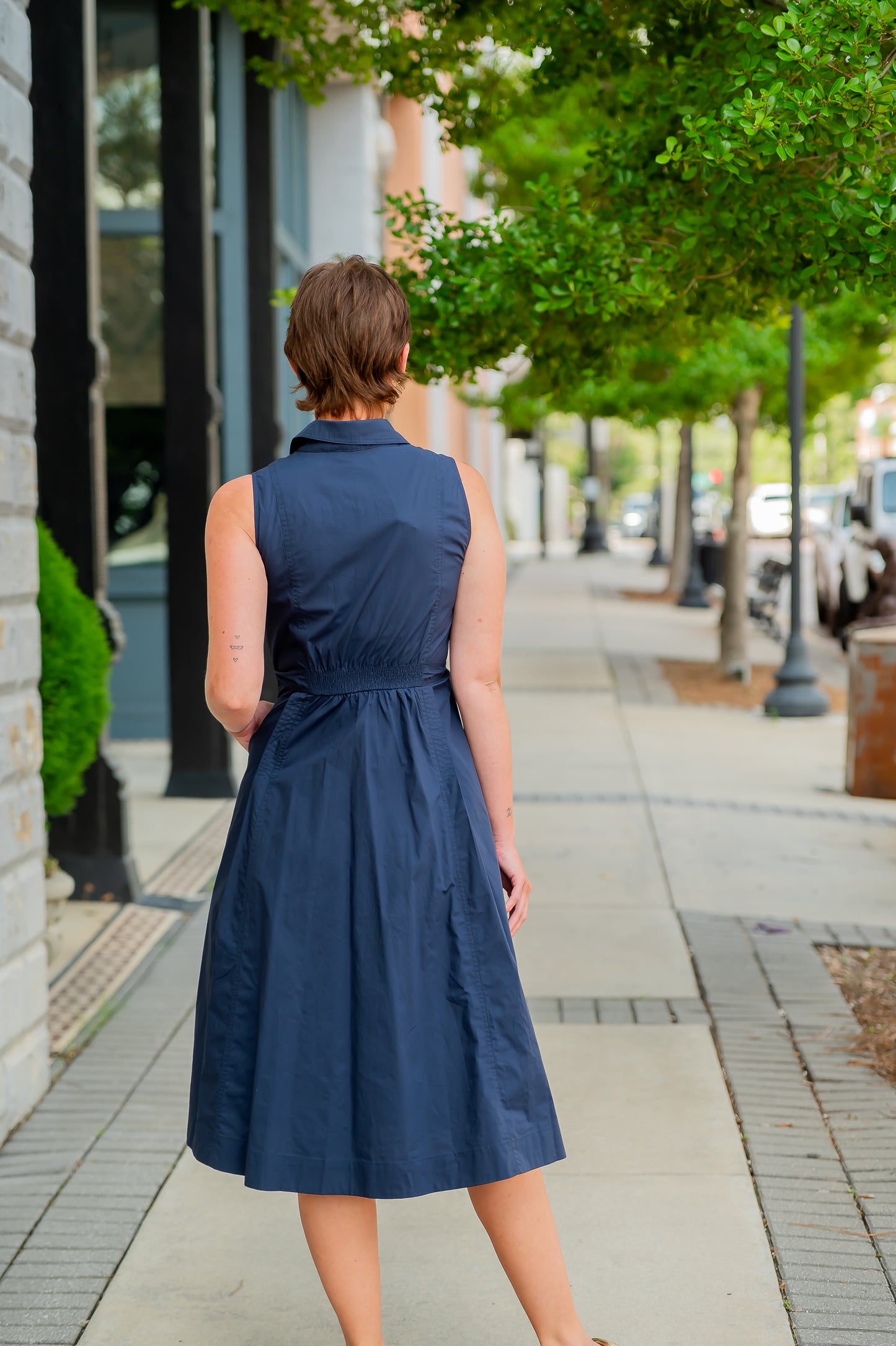 Zinnia Navy Dress